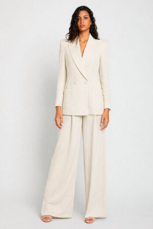 BLAZER CRUZADA EN LINO