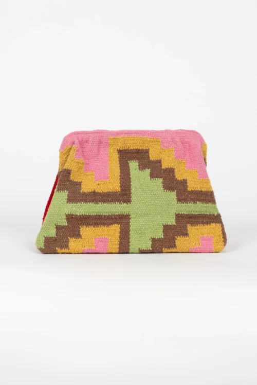 CLUTCH ESTAMPADO ZIGZAG GEOMÉTRICAS MULTI