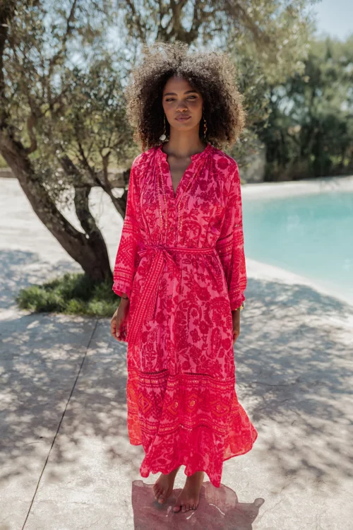 VESTIDO TÚNICA ESTAMPADO FLORAL