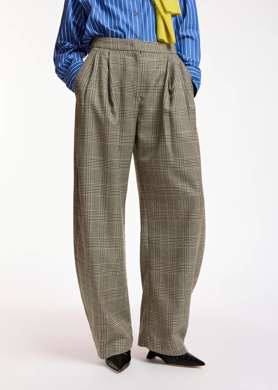 PANTALONES TIPO BARREL DE CUADROS 4 PANTALONES TIPO BARREL DE CUADROS - Imagen 3