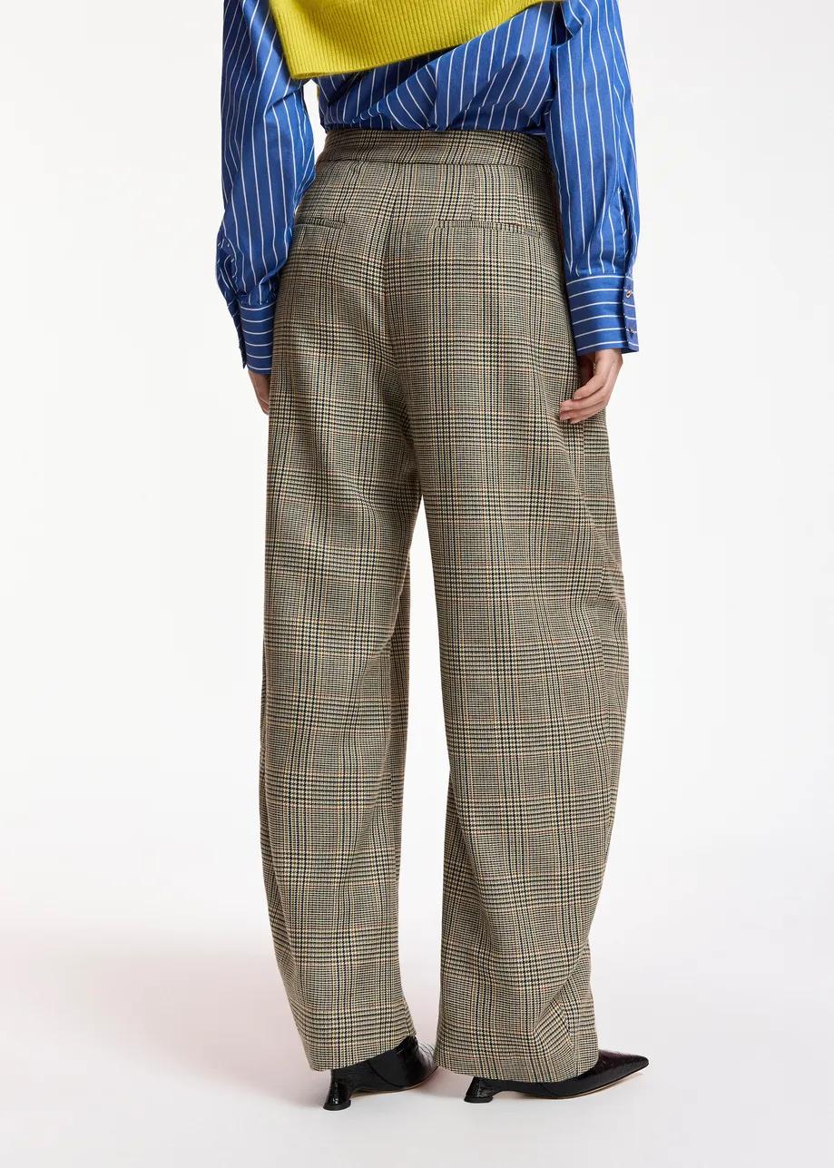 PANTALONES TIPO BARREL DE CUADROS 6 PANTALONES TIPO BARREL DE CUADROS - Imagen 5