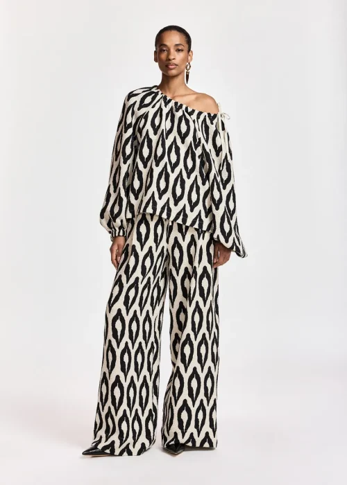 PANTALÓN ANCHO ESTAMPADO GRÁFICO