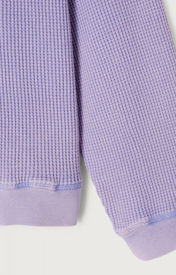 SUDADERA HOLGADA EN TEJIDO DE NIDO DE ABEJA 3 SUDADERA HOLGADA EN TEJIDO DE NIDO DE ABEJA - Imagen 2